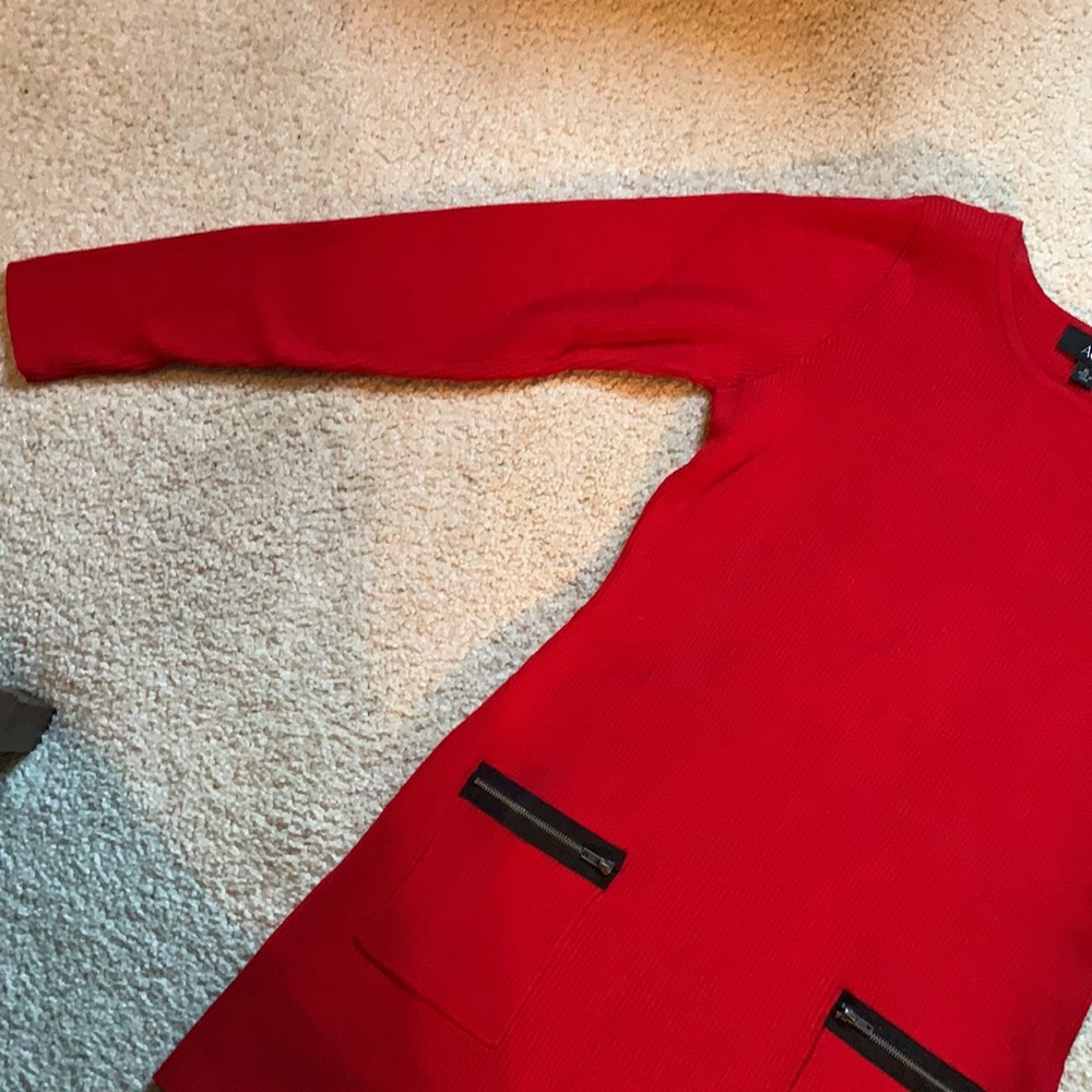 AGB brand red women’s long sweater - Picture 2 of 10